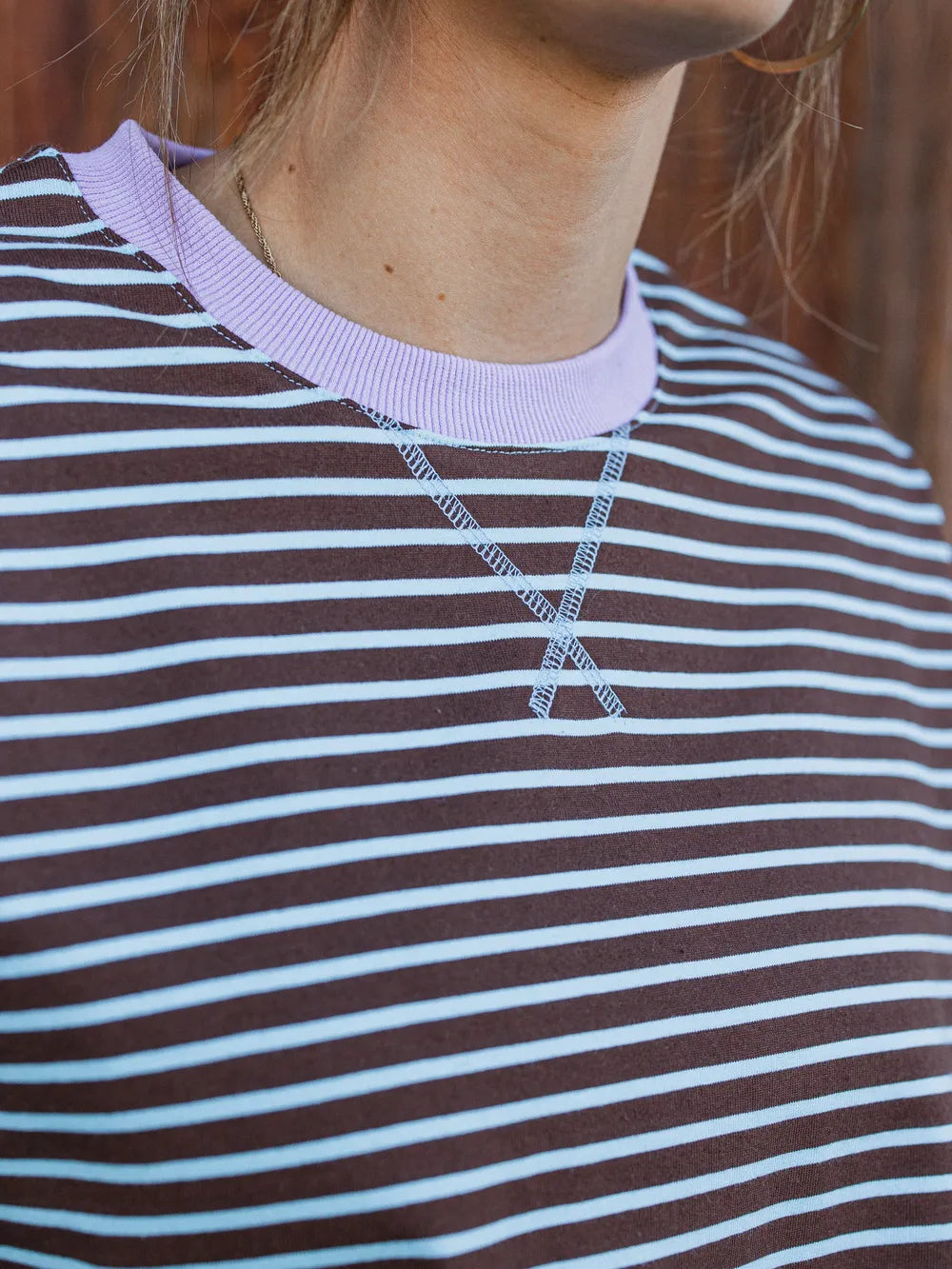 Brown/Blue Striped Longsleeve