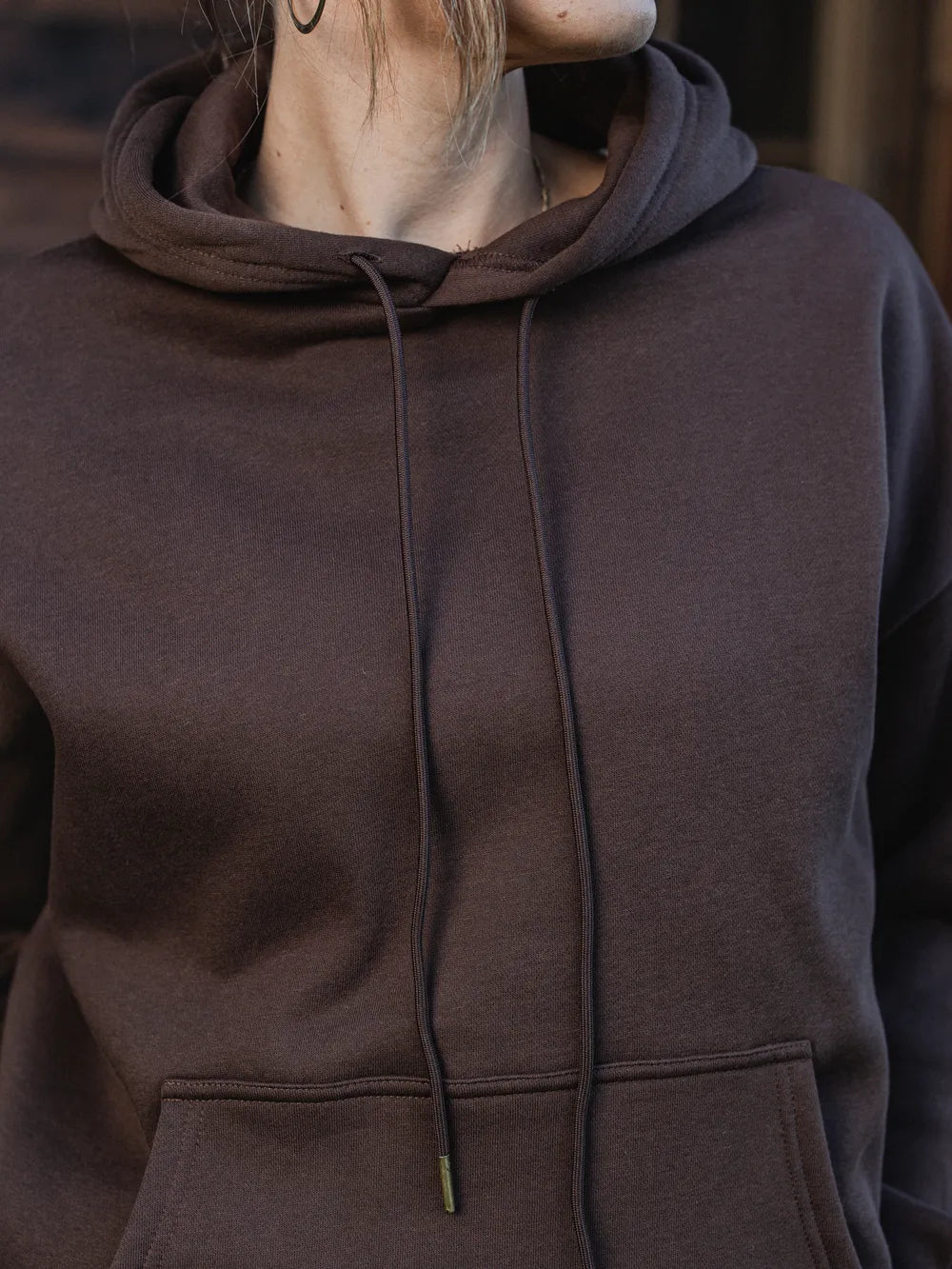 Dark Brown Femme Hoodie