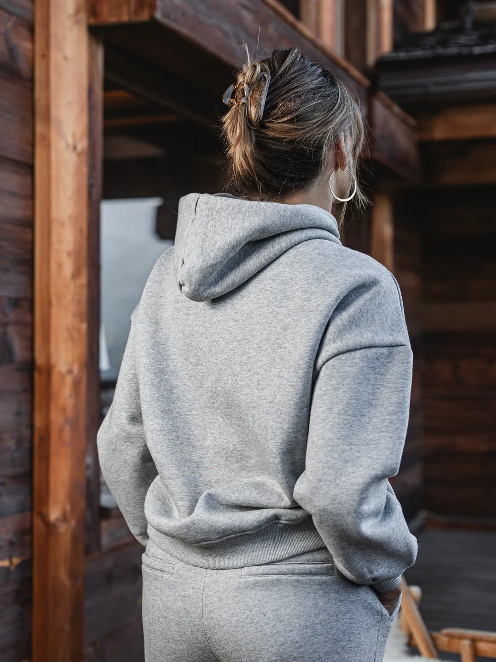 Grey Femme Hoodie