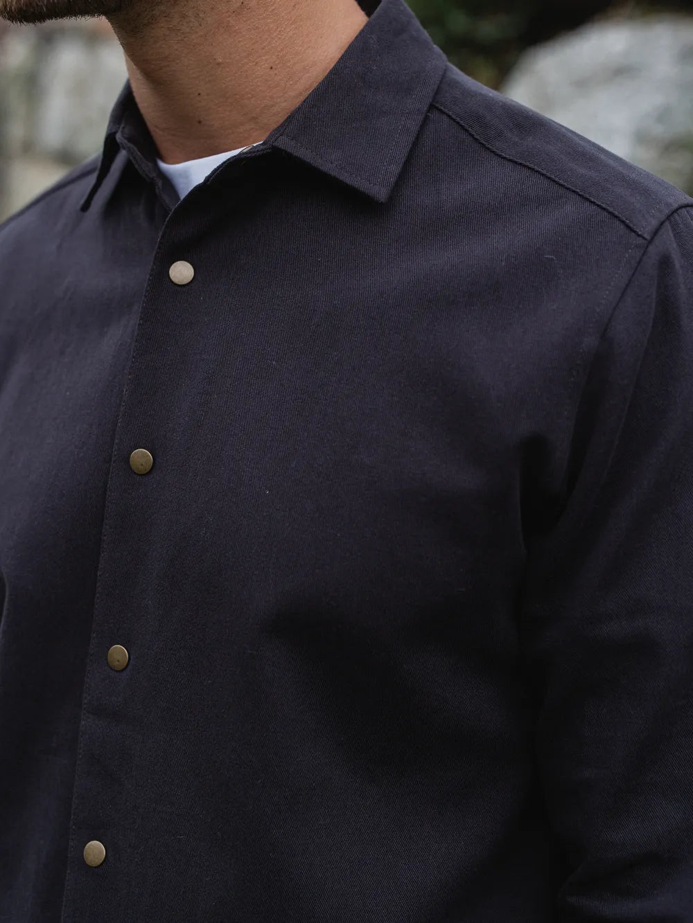 Dark Grey Cotton Shirt