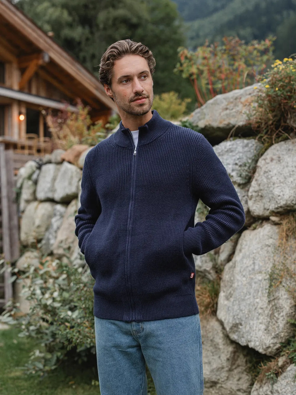 Navy Knit Vest