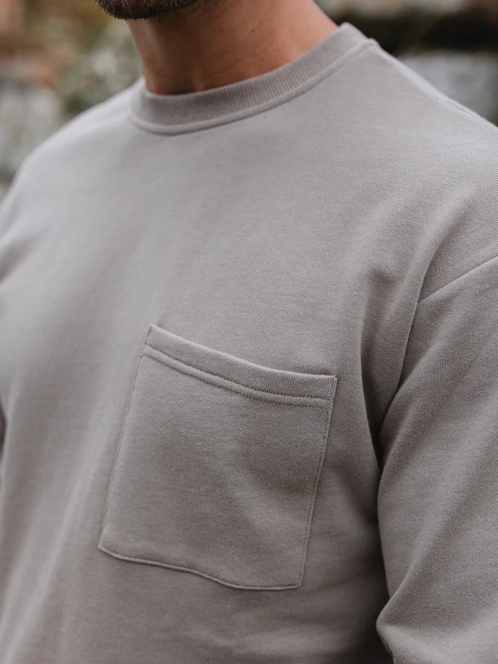 Taupe Cotton Longsleeve