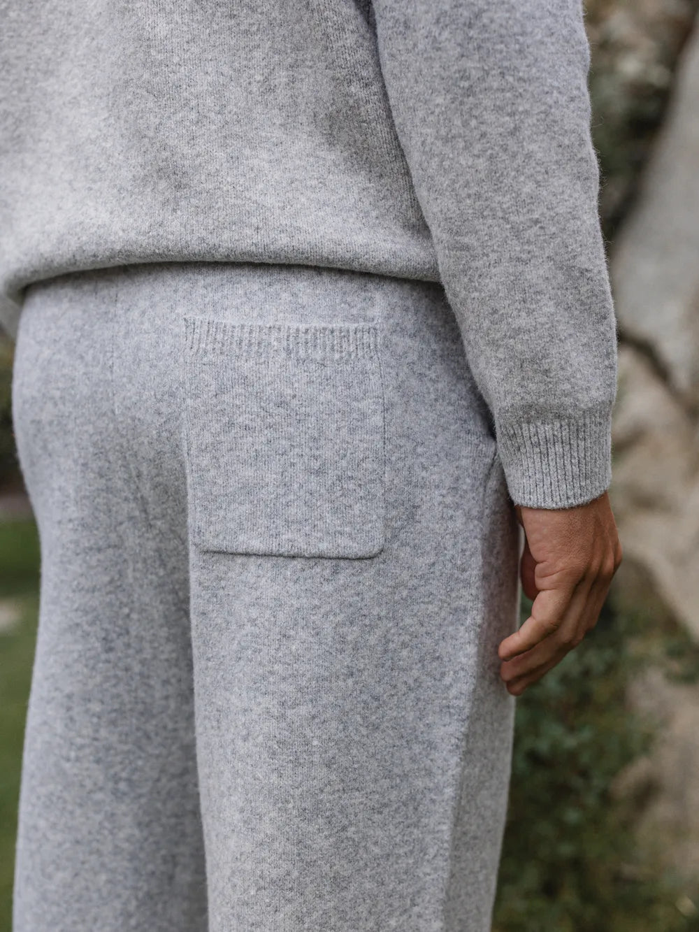 Grey Knit Pants