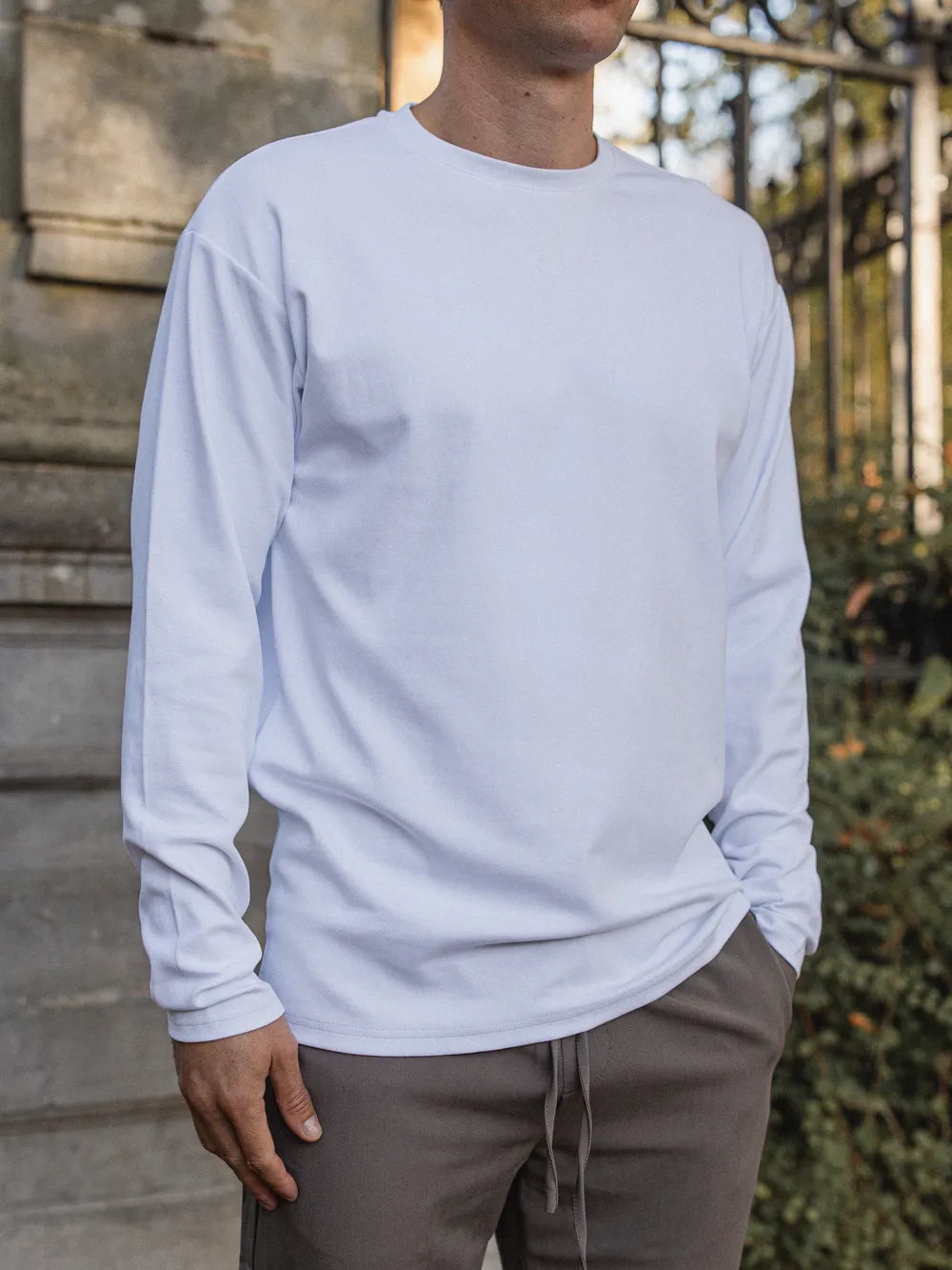 White Oversized Longsleeve