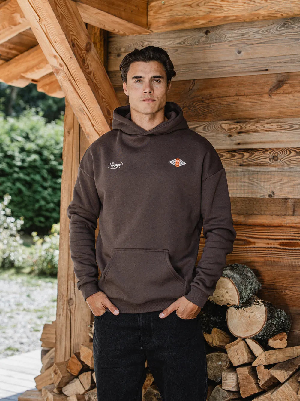 Brown Voyage Oversized Hoodie