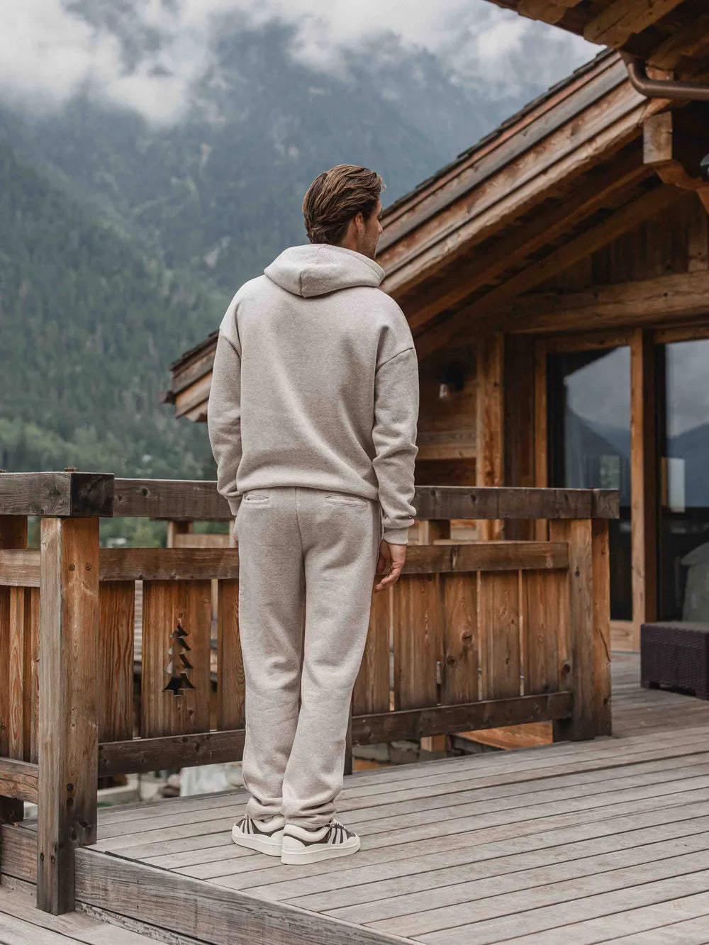 Brown Melange Jogging Pants