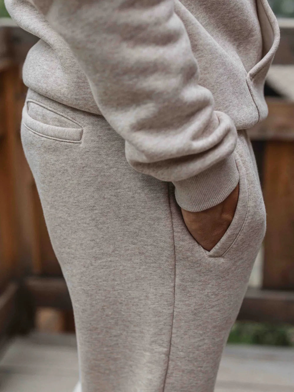 Brown Melange Jogging Pants