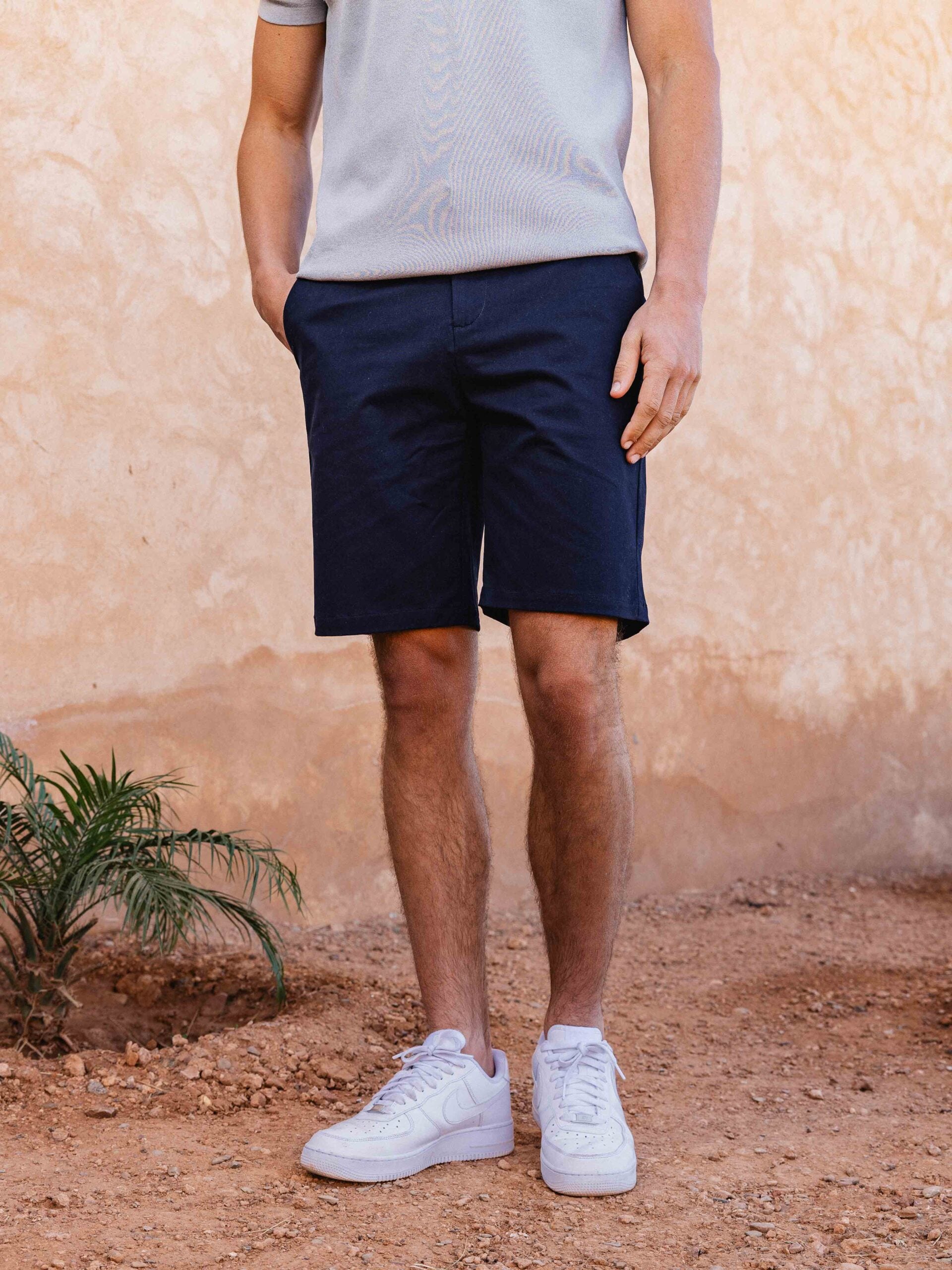 Navy Chino Short