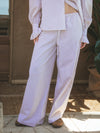 Taupe Gestreifte Hose