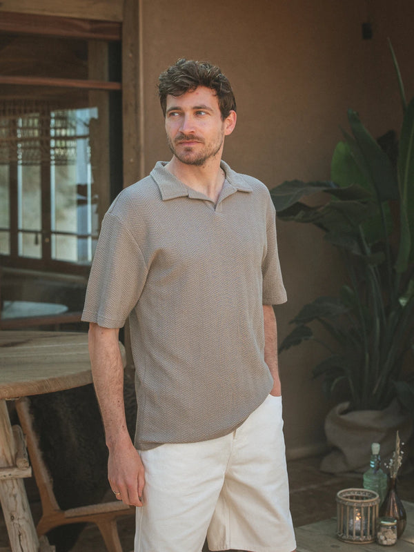 Olive Structure Summer V-Polo