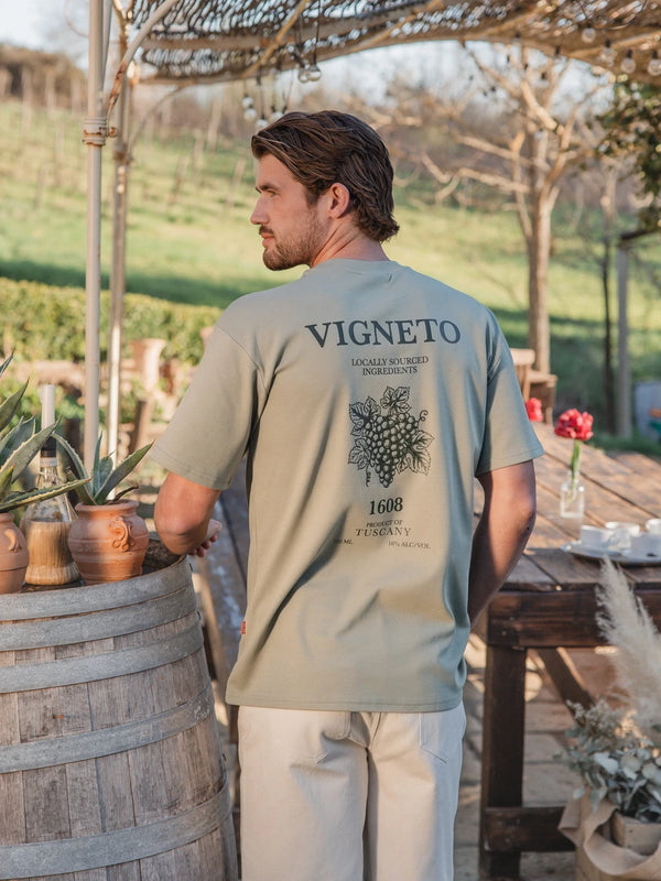 Mint Vigneto Oversized T-shirt