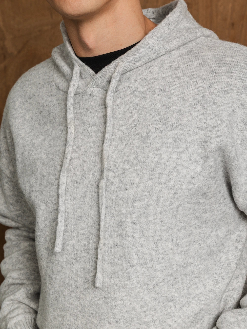 Light Grey Knit Hoodie