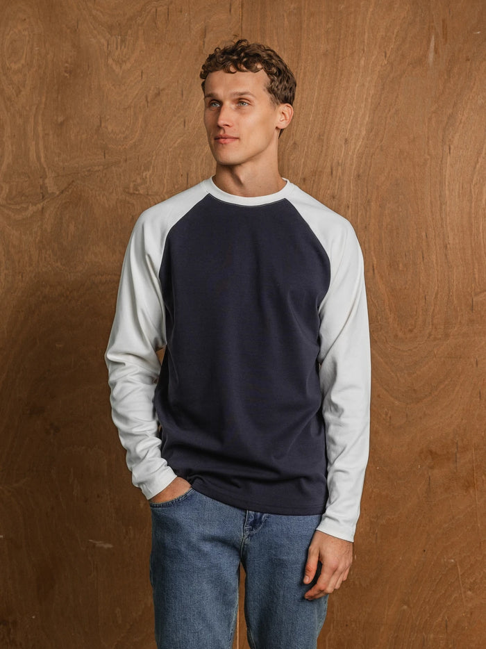 Navy Raglan Longsleeve