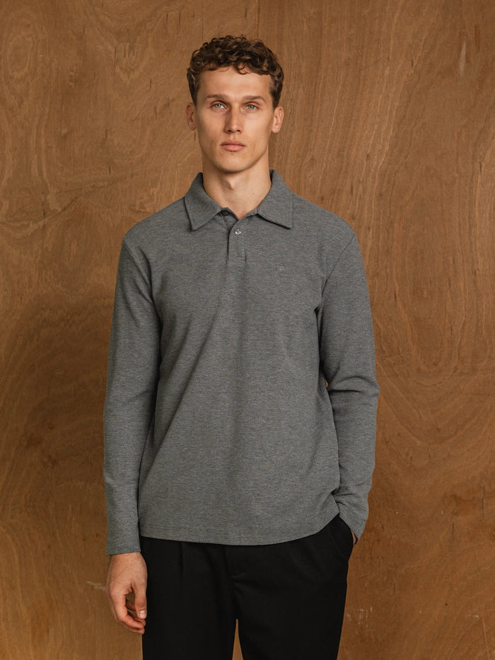Grey Button Jersey