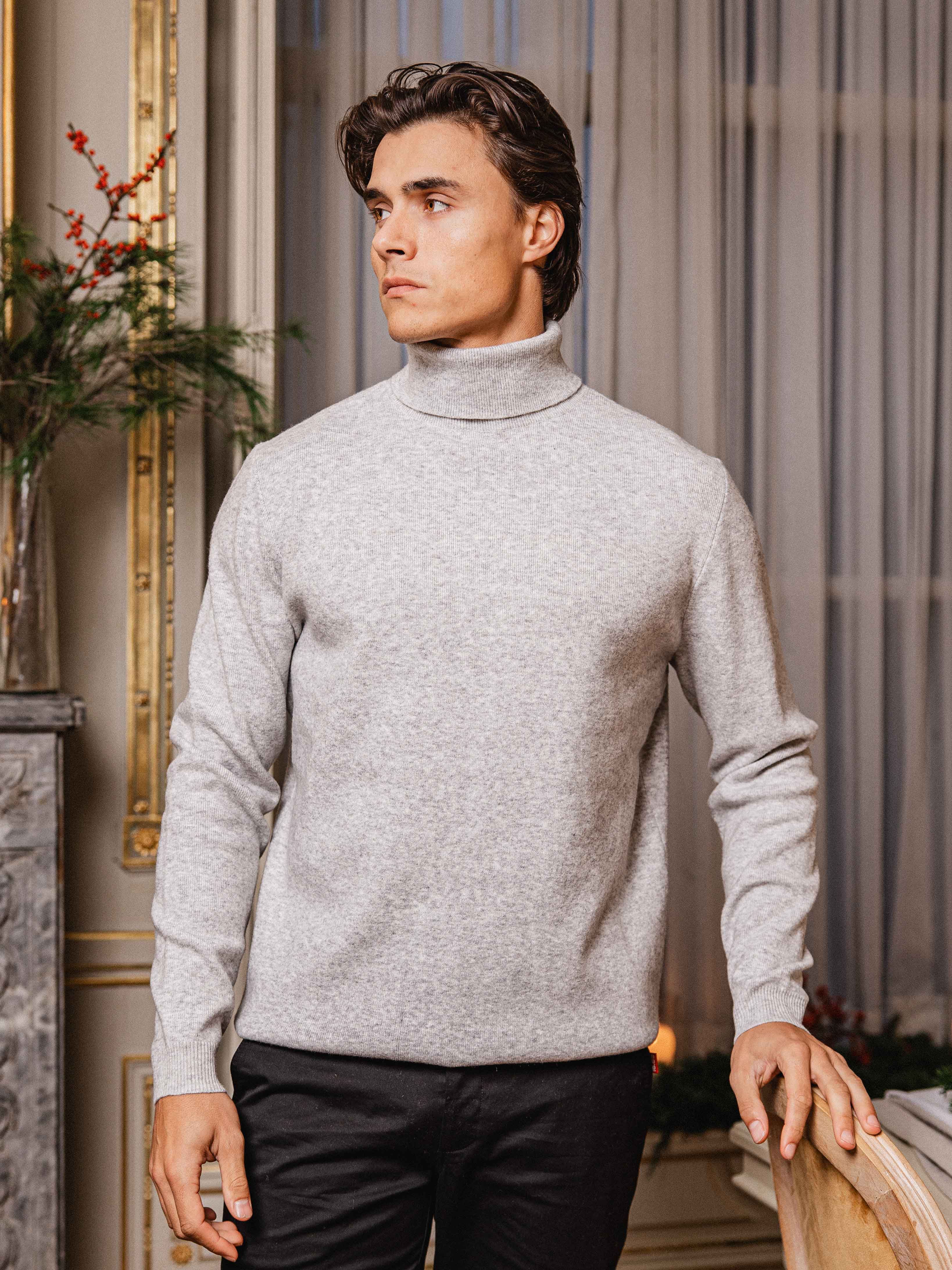 Grey Turtleneck Sample