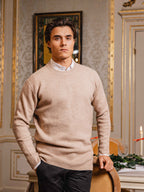 Brown Studio Texture Sweater Sample