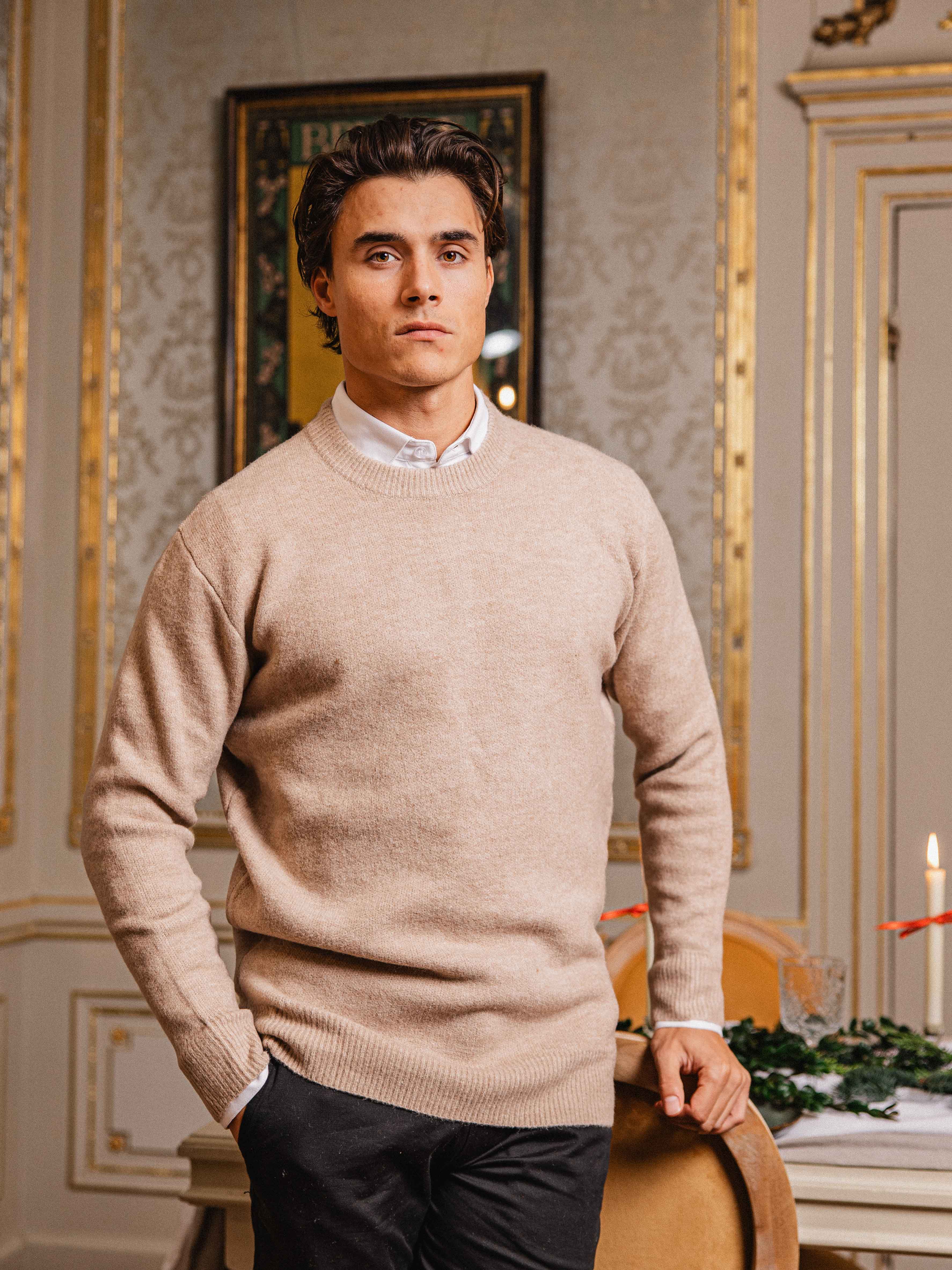 Brown Studio Texture Sweater Sample