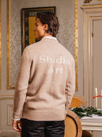 Brown Studio Texture Sweater Sample