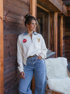 Off White F Oversized Polo Sweater