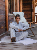 Grey Melange Knit Polo