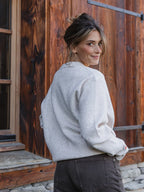 Beige Melange Knit Polo