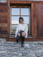 Beige Melange Knit Polo