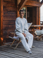 Light Grey Cable Sweater