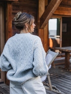 Light Grey Cable Sweater