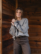 Hellgrauer Damenpullover