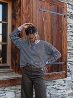 Brown/Blue Striped Longsleeve