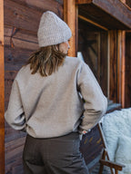 Brown Melange Knit Polo