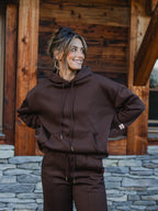 Dark Brown Femme Hoodie