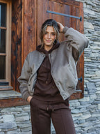 Brown Femme Bomberjack