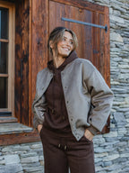 Brown Femme Bomberjack