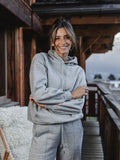 Grauer Damen-Hoodie