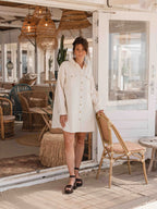 Off White Denim Dress