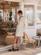 Off White Denim Dress