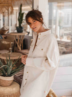 Off White Denim Dress