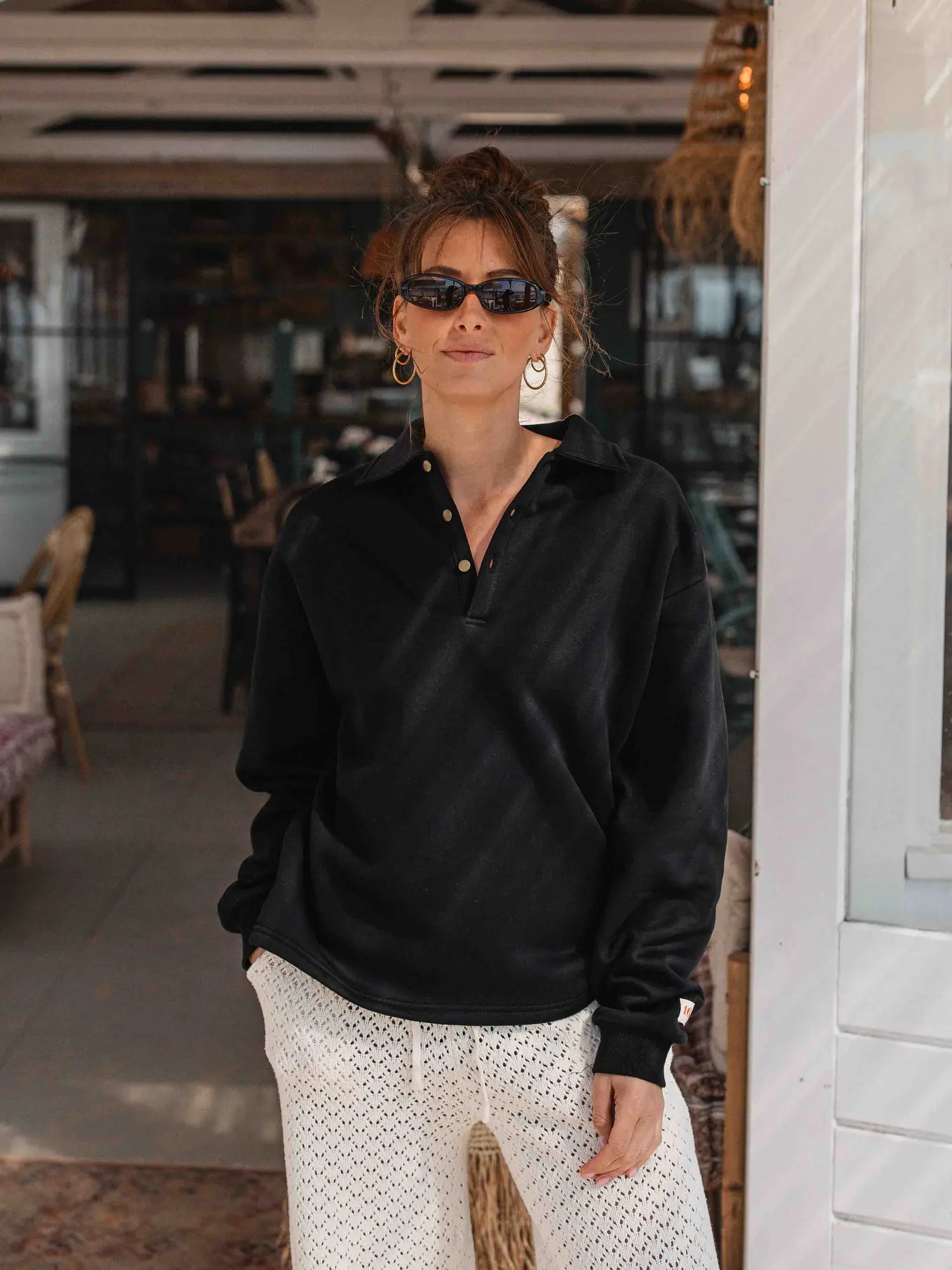 Black Polo Sweater