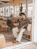 Leopard Denim Jacket