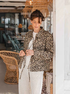 Leopard Denim Jacket