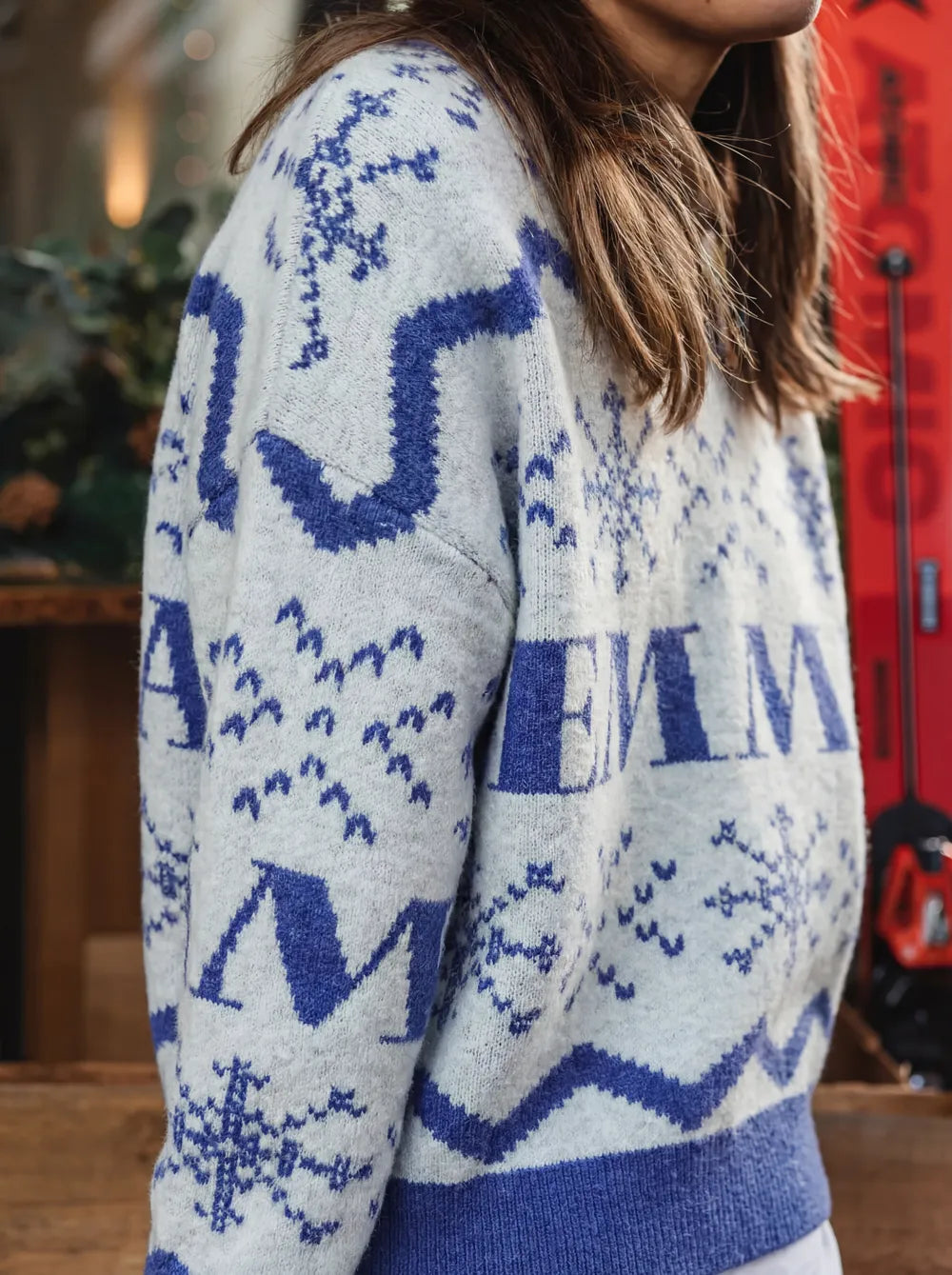 Blue Femme Knitted Sweater