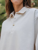 Off White Denim Blouse