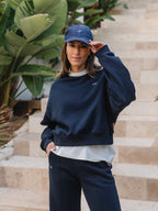Navy Lounge League Sweater
