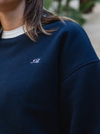 Navy Lounge League Sweater