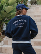 Navy Lounge League Sweater