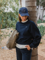 Navy Lounge League Sweater