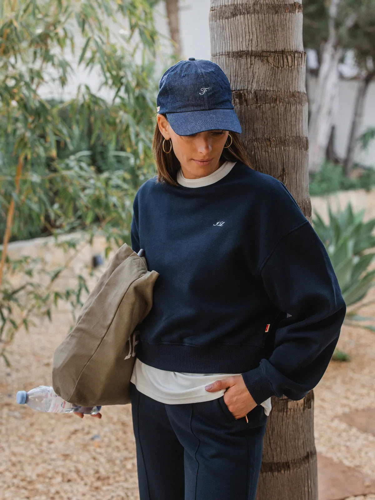 Navy Lounge League Sweater