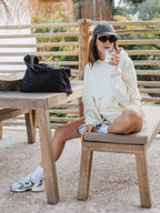 Buttergelbe Lounge-Shorts