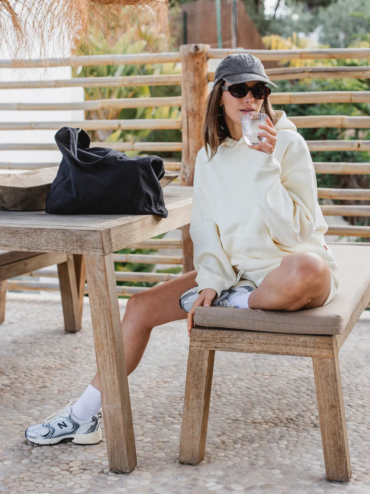 Buttergelbe Lounge-Shorts